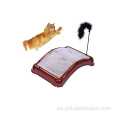 juguete del animal doméstico rasguño rasguño del tablero del gato de esmeril